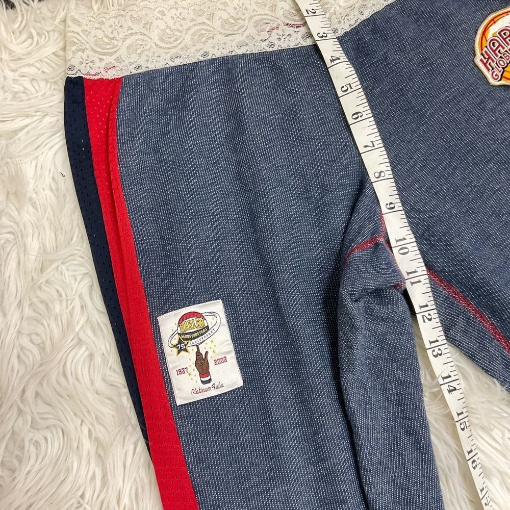 Harlem Globetrotters Blue Red Lace Waist Jersey Pants Joggers Size M - Picture 6 of 10